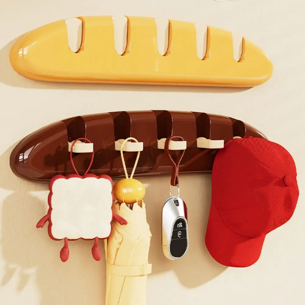 

Creative Bathroom Storage Hook Detachable Bread Sundries Storage Holder Moisture-proof Wall Mounted Wall Decorative Hook Hats