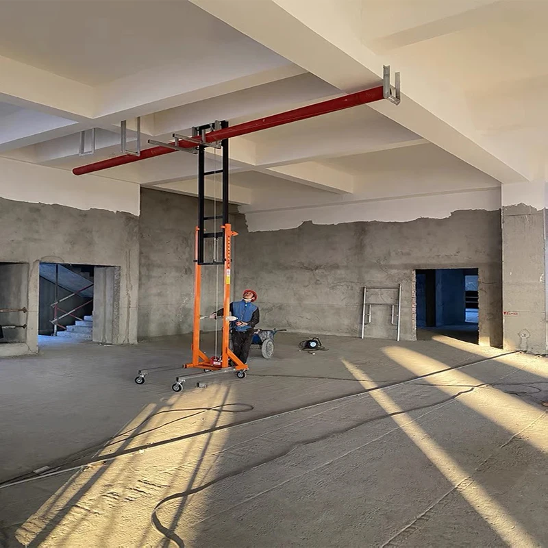 Heißer Elektrische Mini Hebebühnen Solar Panel Lift Kran Rollladen Tür Feuer Rohre Lift