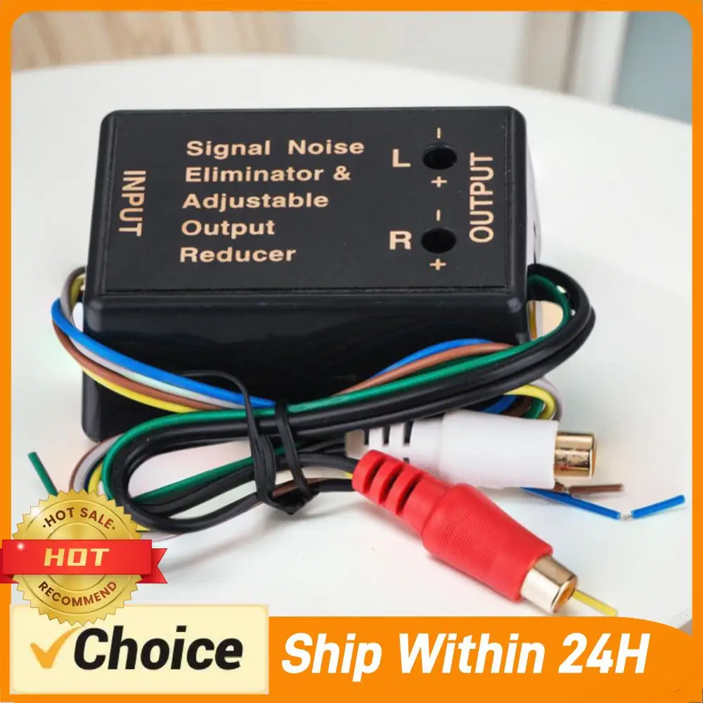 

2 Way High Level To Low Level Converter 12-24V Low Level Converter Adapter Car Speaker Audio Converter Adjustable RCA Adapter