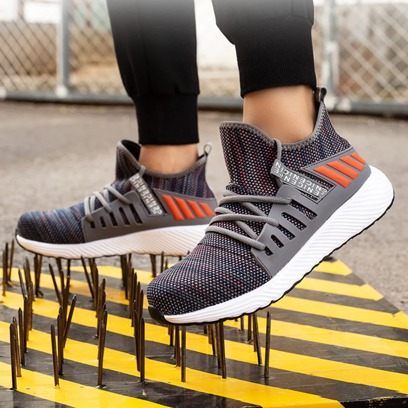Cross-border Labor Protection Shoes Men's Summer Anti impact Anti Puncture Breathable Comfortable Anti Slip Safety Shoes