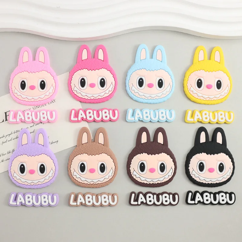 

Labubu Cartoon accessories mobile phones iPads soft rubber patches DIY slippers water bottle buckles decorative stickers