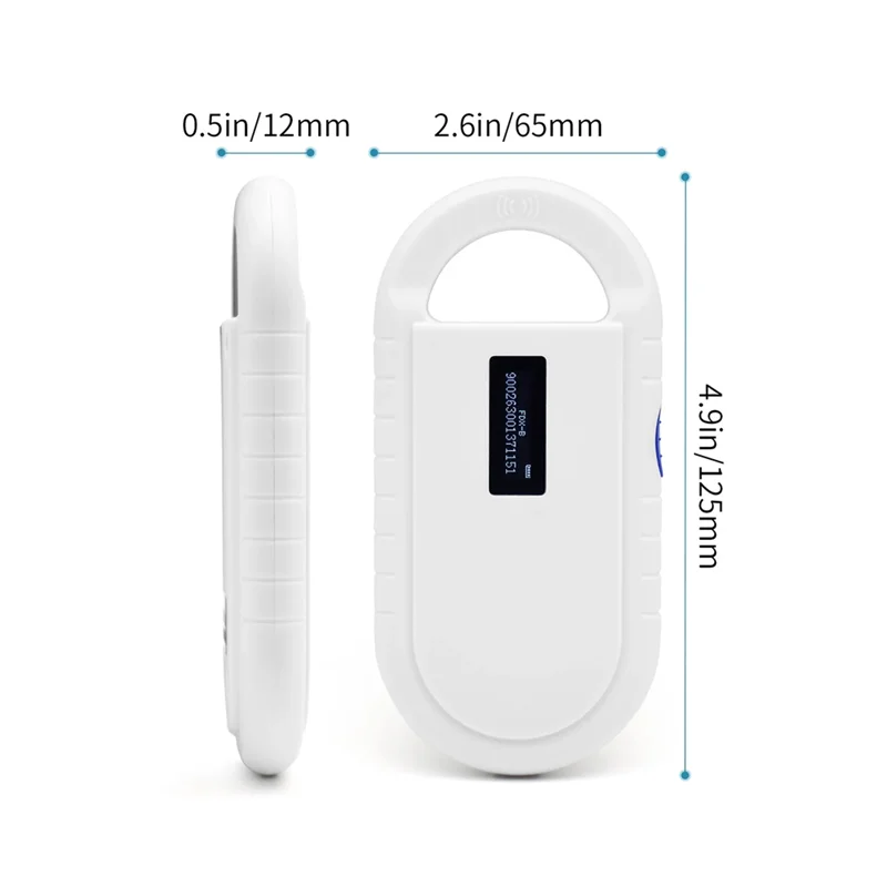【أكثر ذهبًا! 】ماسح ضوئي محمول باليد للحيوانات شاشة OLED ماسح ضوئي للحيوانات الأليفة قارئ معرف الحيوانات الأليفة رقاقة المستجيب USB RFID #6