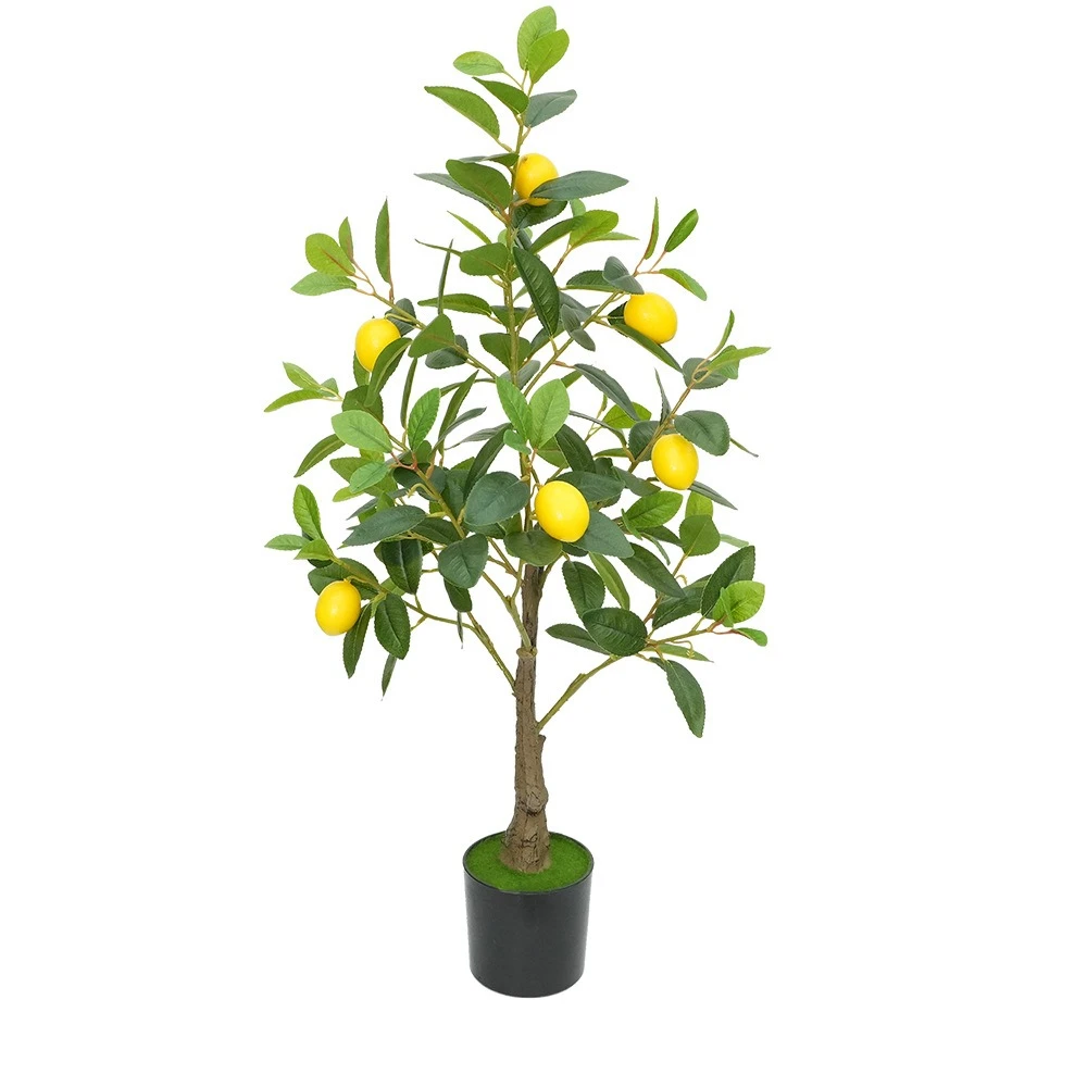 

ins style simulation plant lemon tree potted clothing store indoor living room decoration ornaments fake tree green plant bonsai