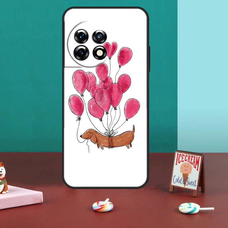 Cute Dachshund Dog Case For OnePlus Nord CE 6 5 4 3 2 Lite N20 N30 OnePlus 15 13 12 11 10T 13T 13R 12R 15R 15T