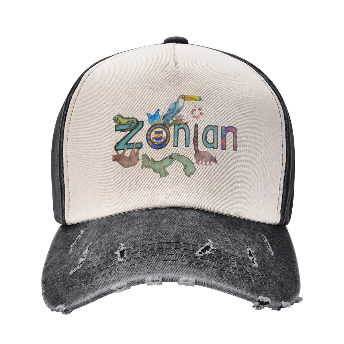 Panama Canal Zonians Baseball Cap Sunscreen Fashion Beach Trucker Hats For Men Women's