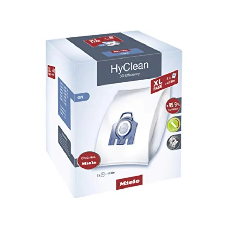 10455000 Xl Pack Hyclean 3D Gn Vacuum Cleaner Bags Reliably Keep Dust Inside Th…
