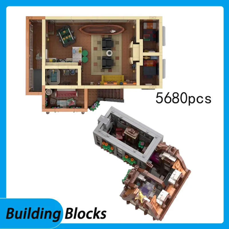 

158329 Clearance Inventory MOC-80163 5680pcs Small Particle Assembly Building Blocks Building Modern Street Scene Mad Hospital M