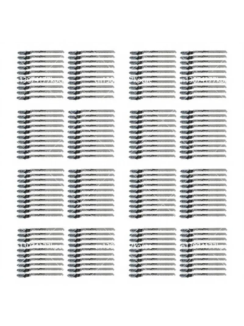 120Pcs T-Shank Jigsaw Blades Set T101AO Universal Jig Saw Blades for Wood Plastic Cutting Power Tool Accessories