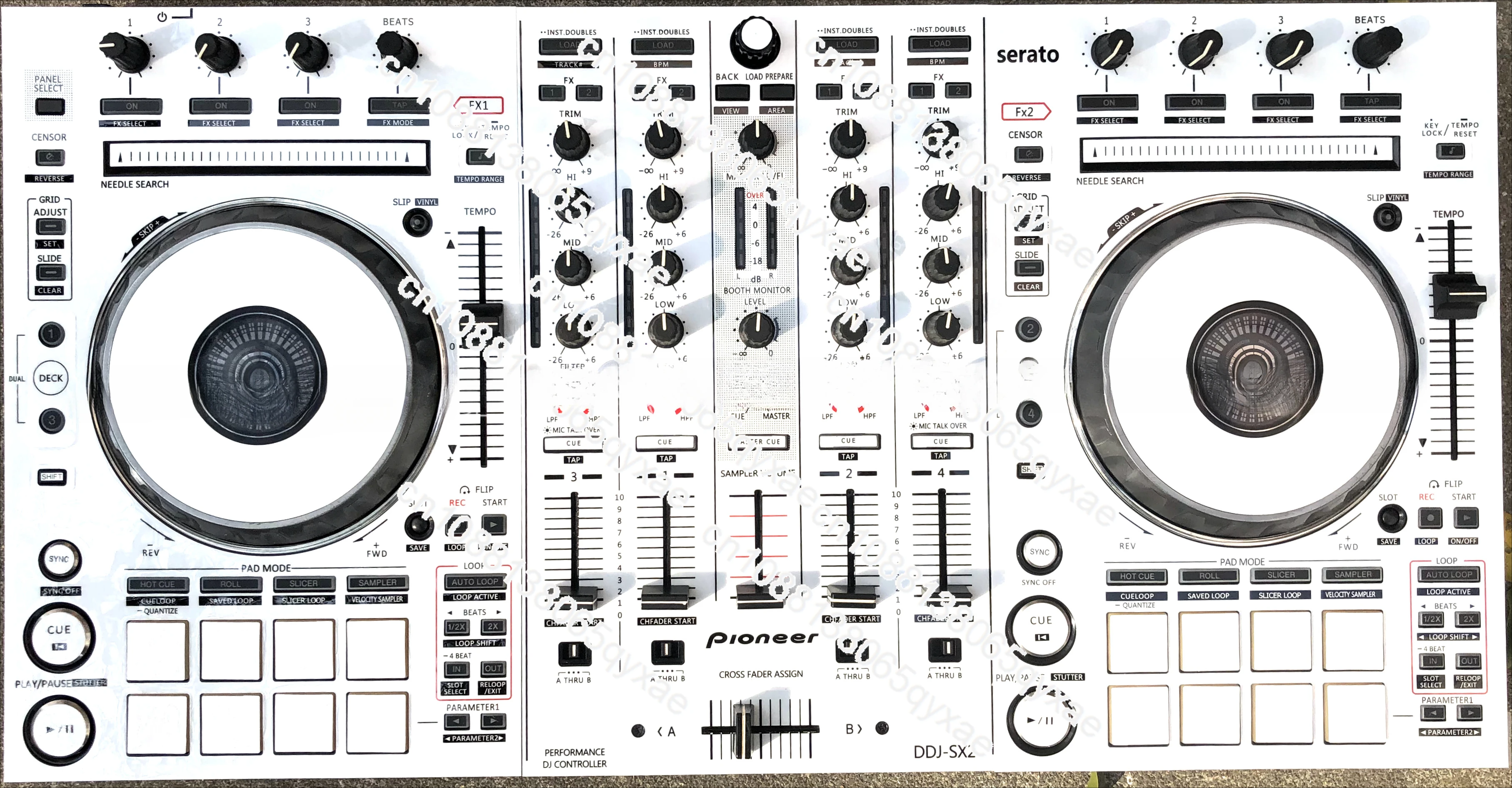 Protective Film Pioneer DDJ-SX2 Film Pearl White Full Package Protective Film Sticker Controller Associated DDJRX