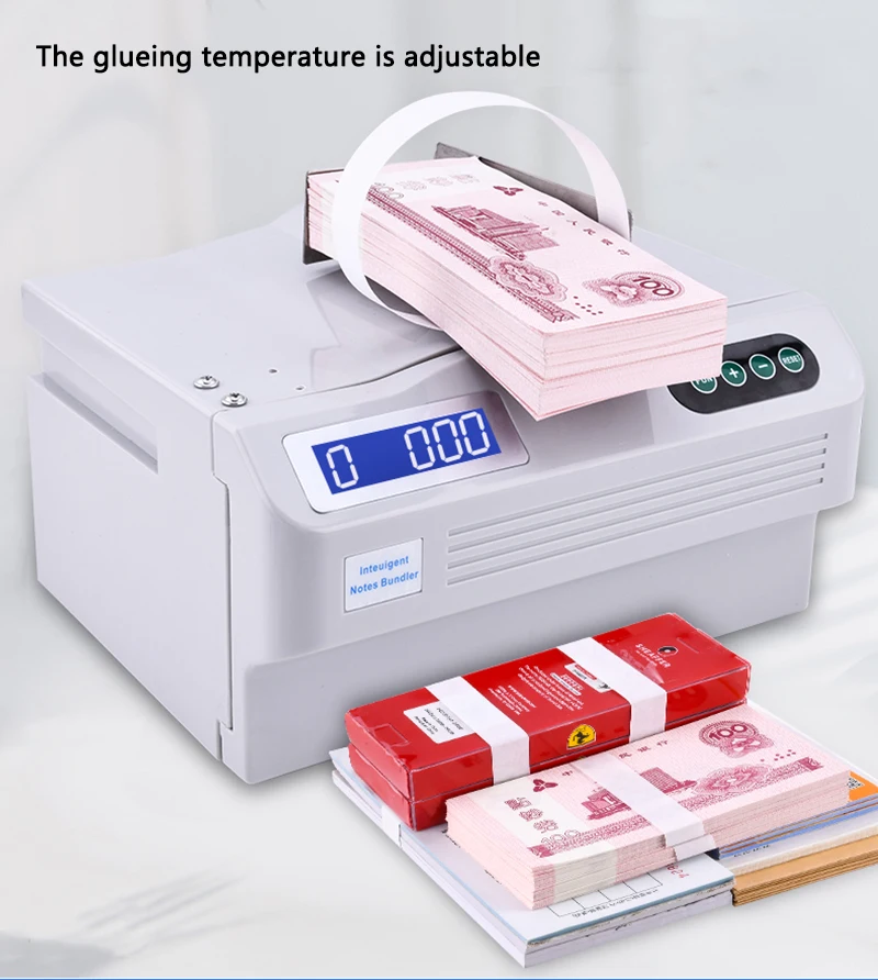 Paper tape Strapping machine Electric Intelligent Bills Bundle machine Automatic Banknote Tying machine Banding machine