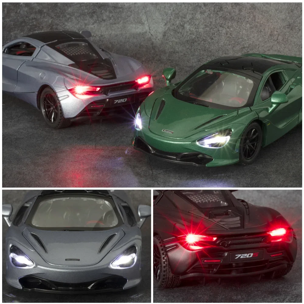 1:32 McLaren 720S Diecast Alloy Pull Back Car Collectable Toy Gifts For Kids