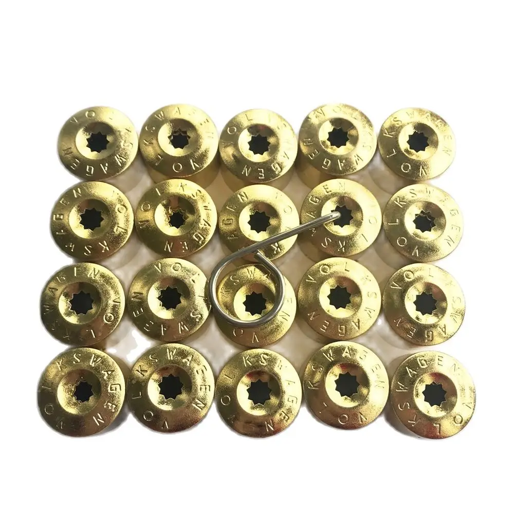 

20Pcs Car Wheel Cover Hub Nut Bolt Covers Cap 17mm Auto Tyre Screws For Volkswagen Golf MK4 Exterior Protection Accessories