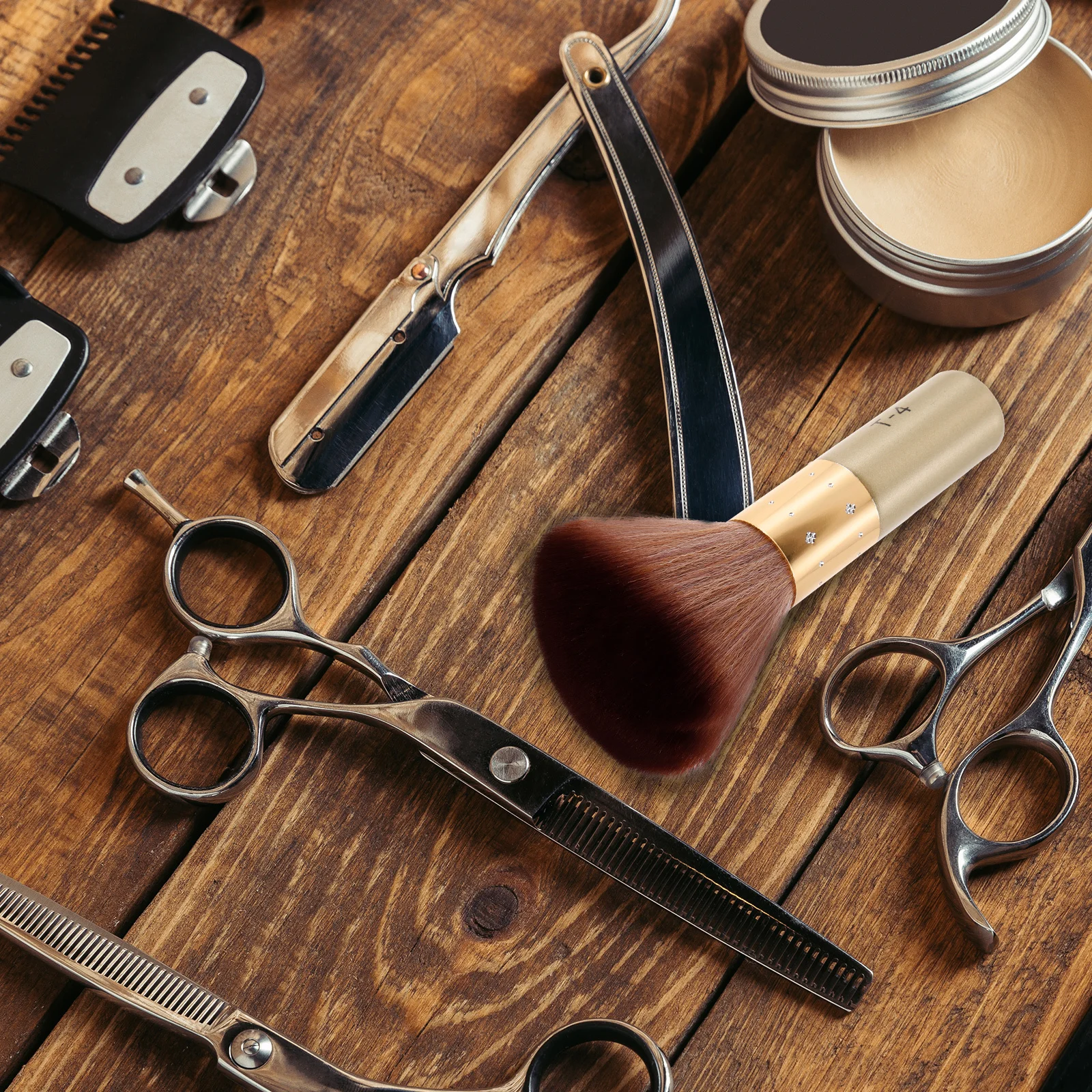 Sikat Penghilang Rambut Rusak untuk Pria, Alat Pembersih Salon, Perlengkapan Barber, Sikat Penata Rambut