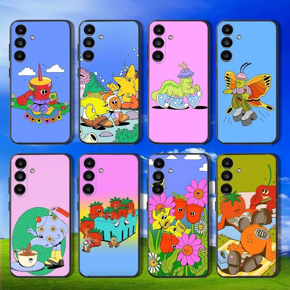 

L-Lauren Martin Art Phone Case For Samsung Galaxy A13,A21s,A22,A31,A32,A52,A53,A71,A80,Soft Black Shell