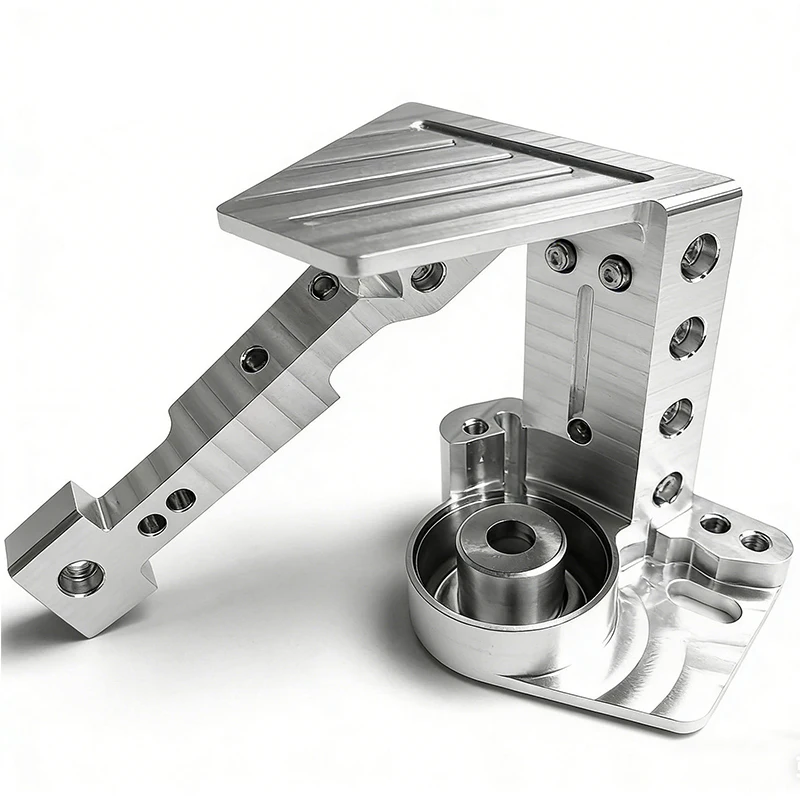 Custom Precision CNC Machining Milling Turning Parts 5-Axis CNC Milled Aluminum Structural Mount