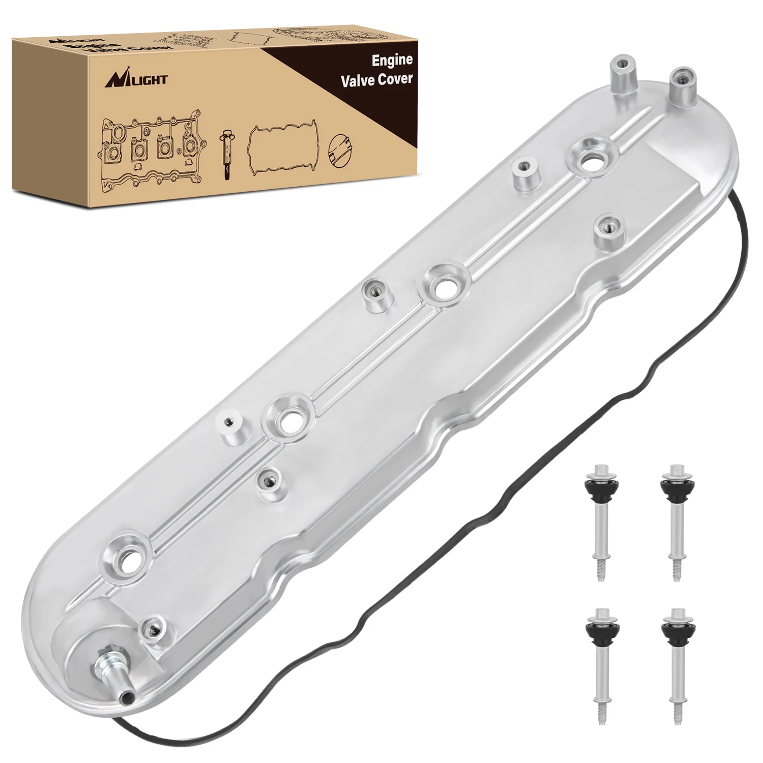 

Nilight Engine Valve Cover for Cadillac Escalade 2009 2010 2011 2012 2013 2014, Chevrolet Silverado Suburban 1500 2500 3500 2009-2015 2016 2017 2018 2019, Express 2009-2020, for GMC Savana 2009-2020