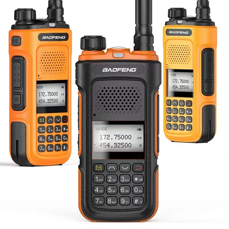 UV 10 PRO Walkie Talkie jarak jauh Frekuensi reproduksi nirkabel 16 KM 999 saluran Radio dua arah pengisi daya USB berkemah