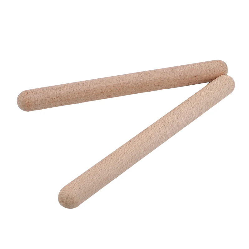 Classic Claves Rhythm Sticks Wooden Drum Sticks Classic Claves Percussion Instrument Kid Children Musical Toy Rhythm Learning