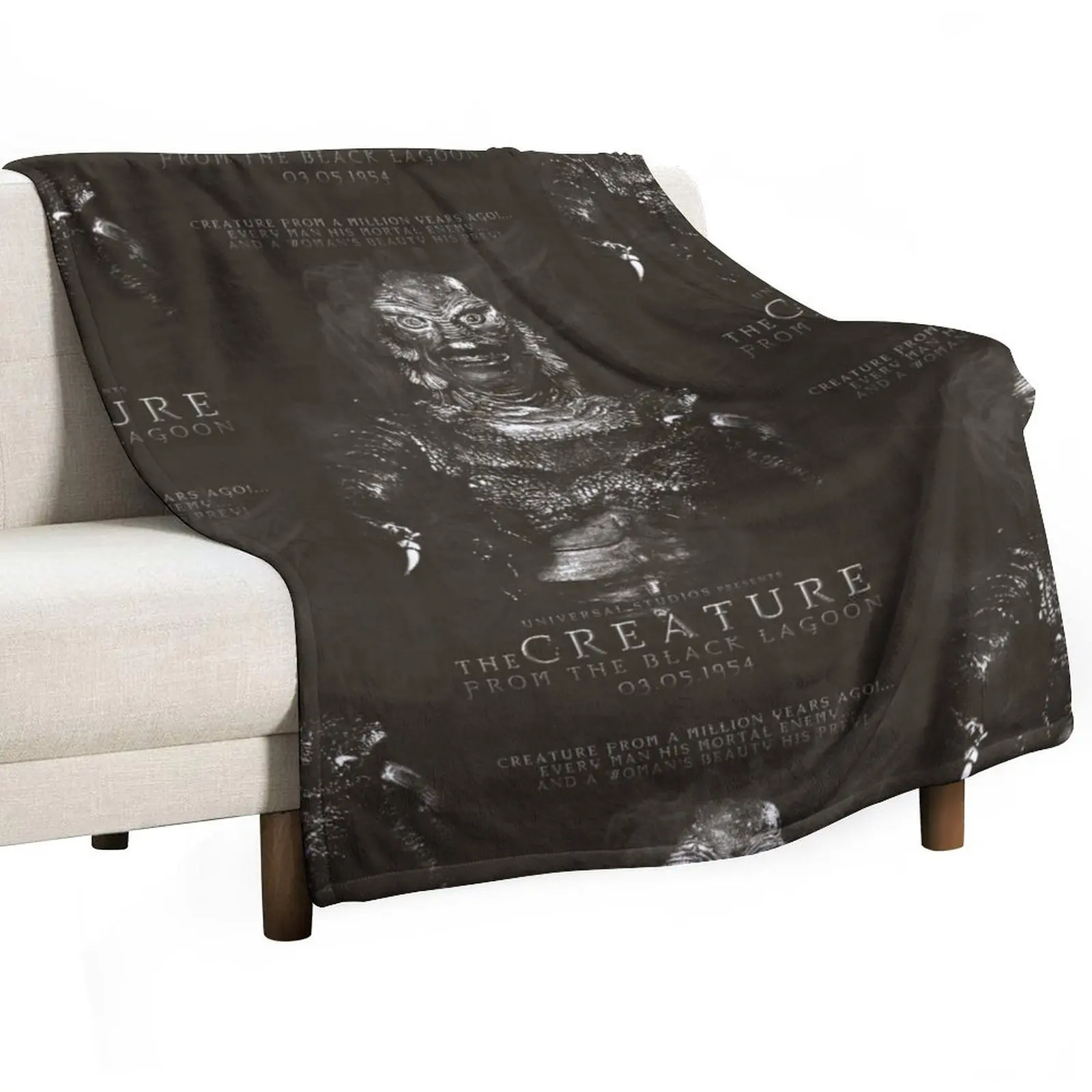 

Creature From the Black Lagoon Throw Blanket Designers Bed Blankets