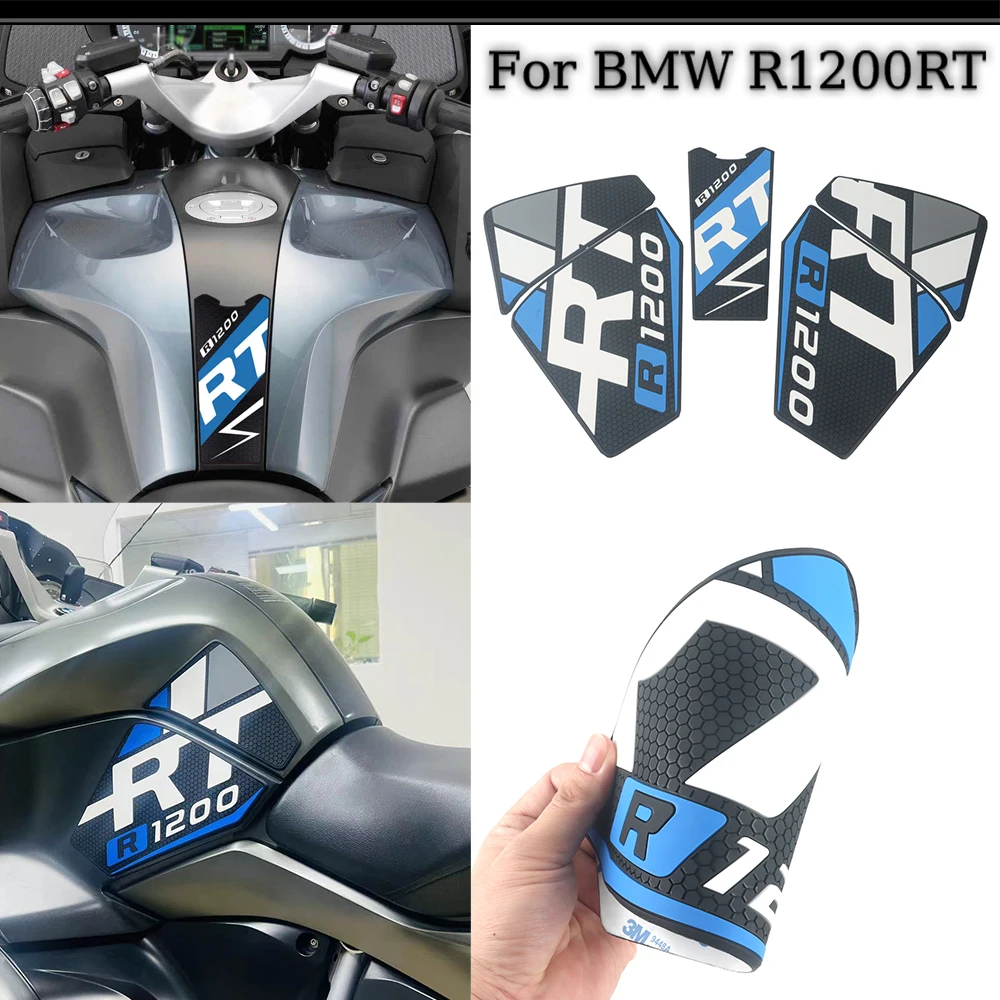 

Tank Pad Motorcycle Stickers Fuel Oil Kit Knee Fish Bone Rubber traction pad Protector Decal Protector For BMW R1200RT R 1200 RT