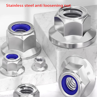 ﻿  5/10/20pcs Flange Nut Lock Nut M3 - M16 High Quality Stainless Steel Hexagon Hex Head Serrated Spinlock DIN6923﻿
