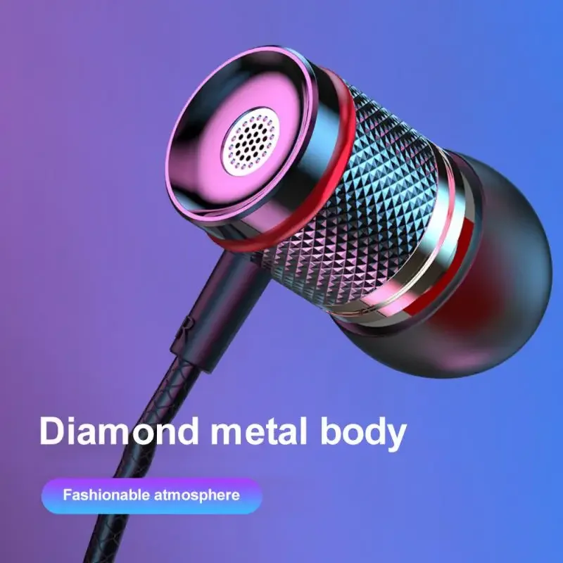 Wired Headphones DAC Type-C 3.5mm Headset 9D Bass Stereo Earbuds In-Ear Handsfree Earphones For S20 S10