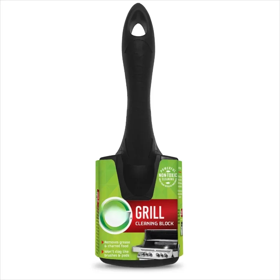 

Grill Cleaning Block with Handle, 1-Pc Scrubber for BBQ Grates & Griddles, Easy-Grip Non-Scratch Cleaner