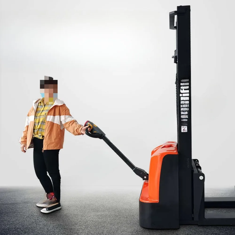 Small lifting pallet stacking and loading and unloading fully electric stacker