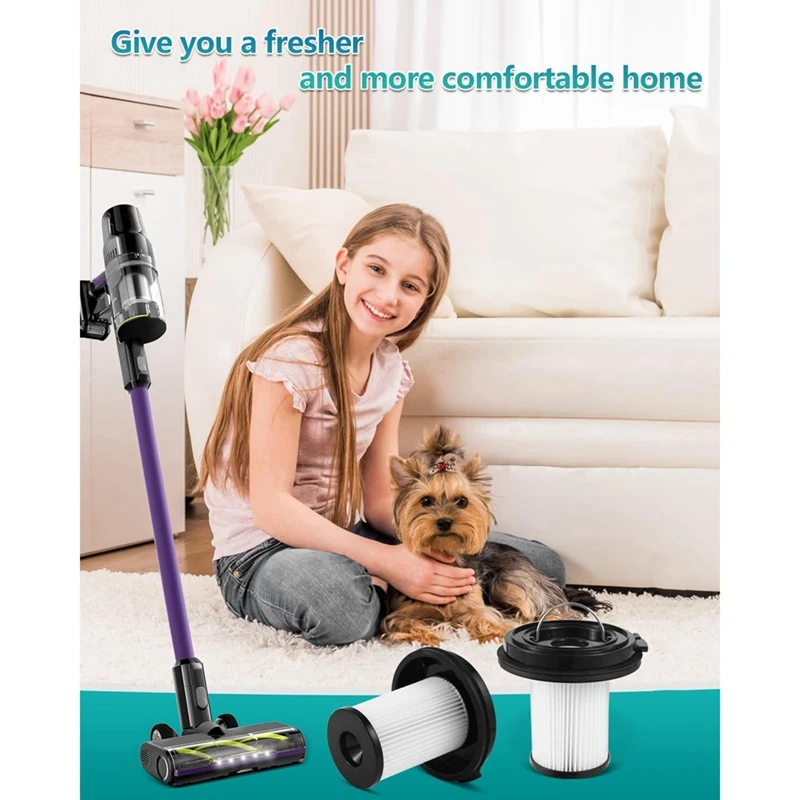 SANQ-Lot de 4 filtres HEPA plissés de rechange, pour Bissell Cleanview Poly 200W/ Cleanview Poly Pet 300W, 1638010