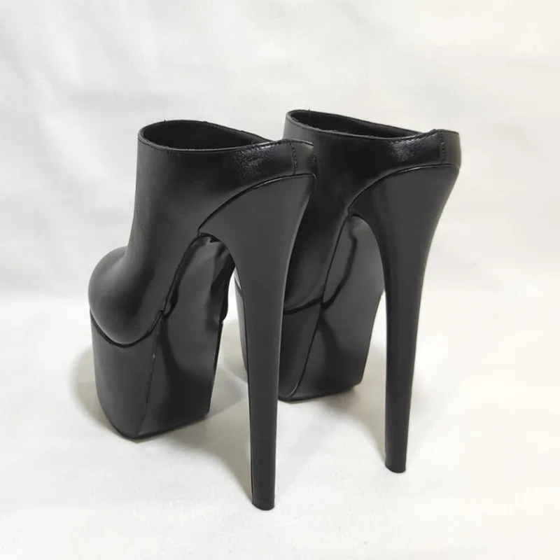 DIZHUANG shoes Fashion women's high heels. About 15 cm heel height. Open heeled shoes. Round toe pumps. Fashion show banquet.