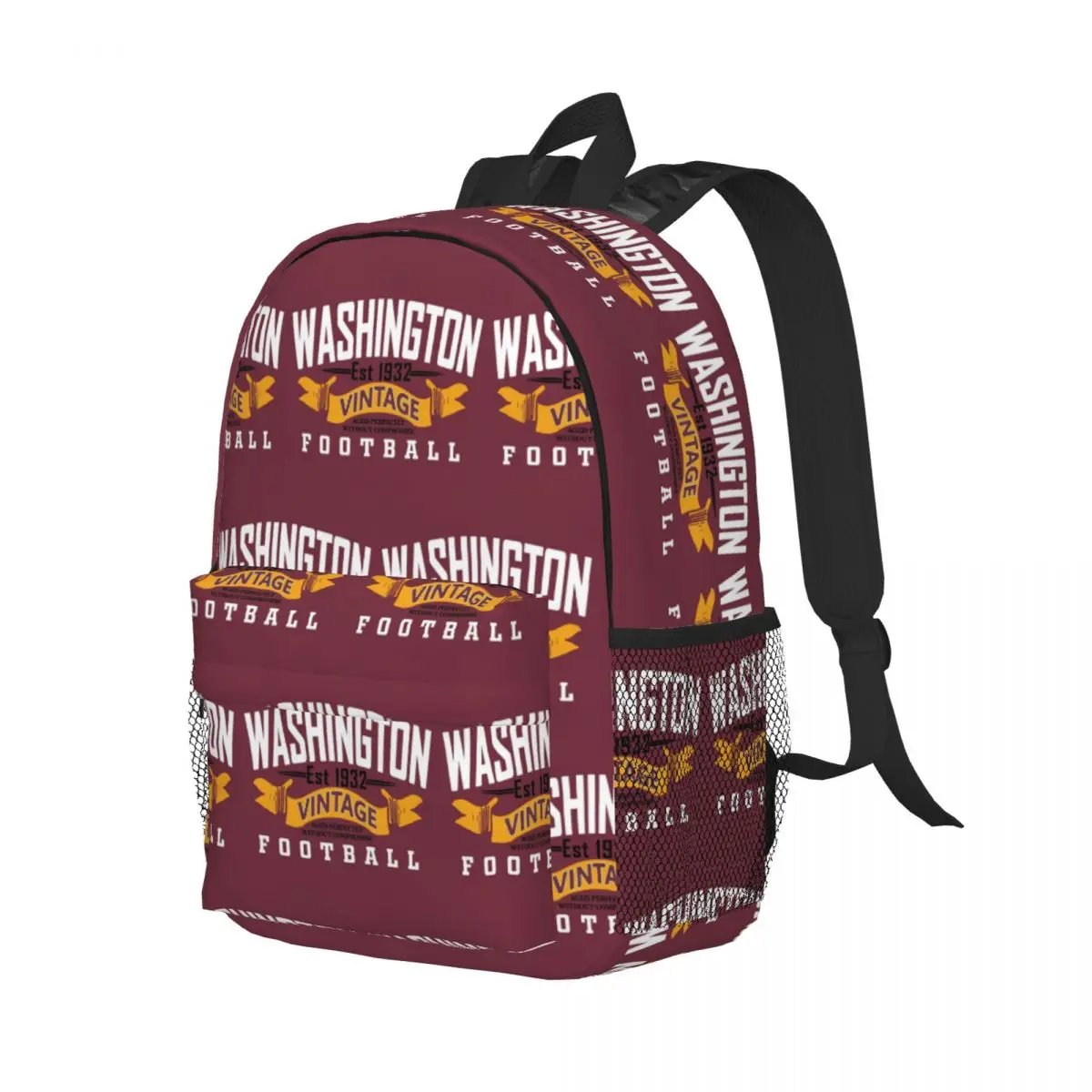 Washington Pro Football Washington Commanders Zaini Ragazzi Ragazze Bookbag Borse da scuola per bambini Zaino per laptop Borsa a tracolla