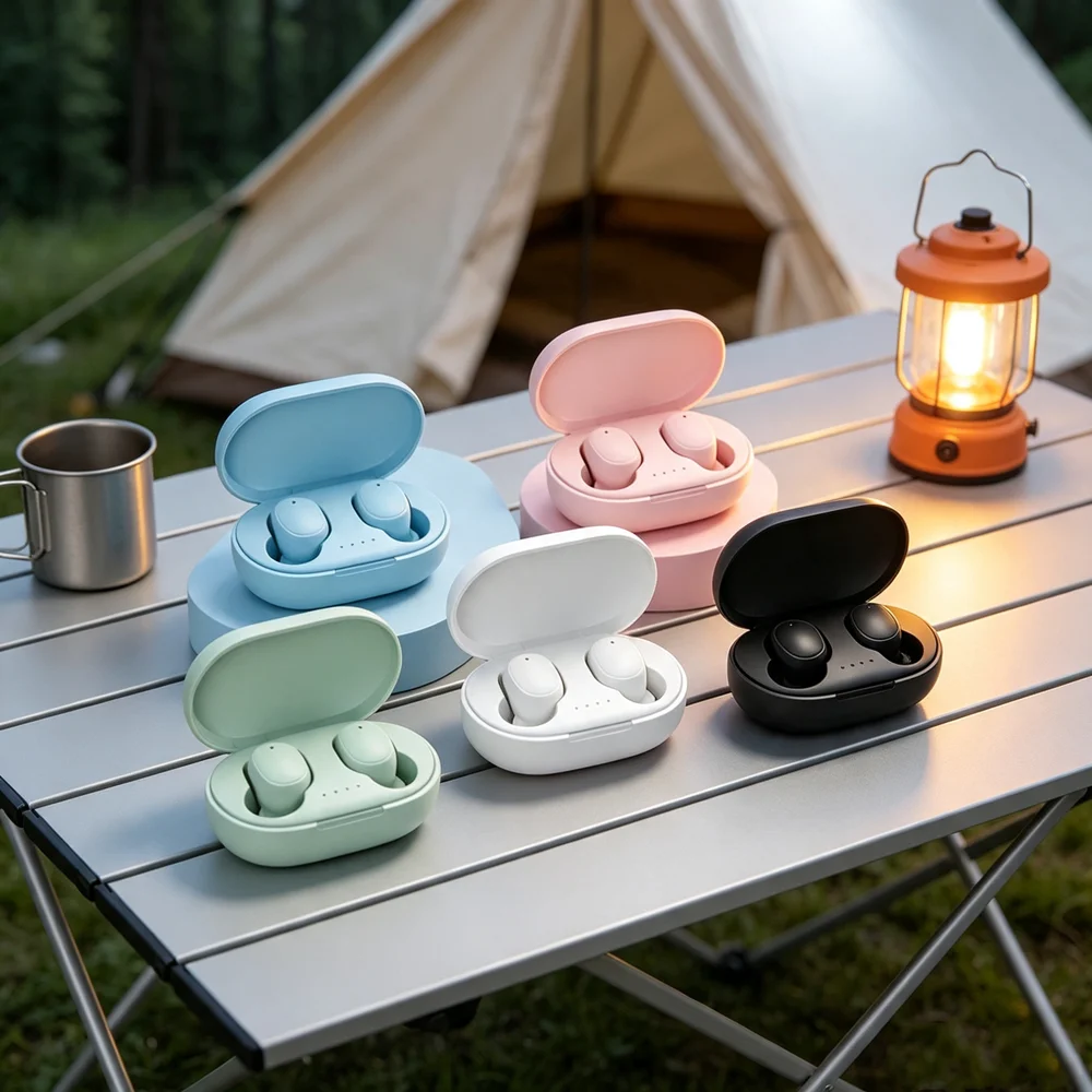 TWS Wireless Earbuds Bluetooth Headphones Flexible Bluetooth Earphones Adapt To Various Unique Ear Shapes for Maximum Comfort