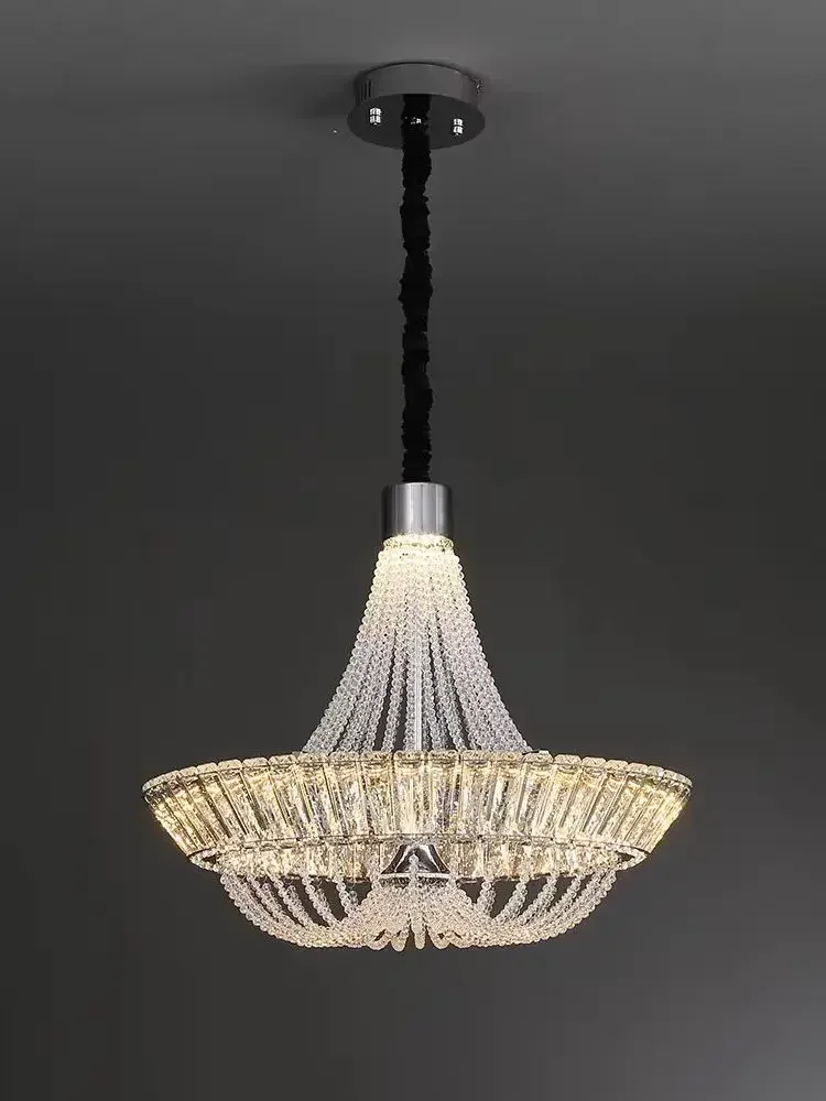 LED Chandelier Luxury Crystal Lights Modern Luminaire Pendant Light Loft Villa Living Room High Class Restaurant Chandeliers