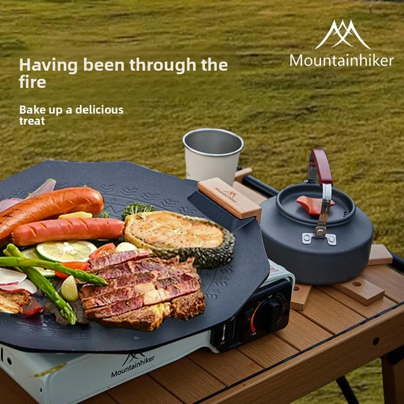 

Outdoor Camping Barbecue Plate Barbecue Plate Household Portable Camping Maifanshi Frying Pan Stove