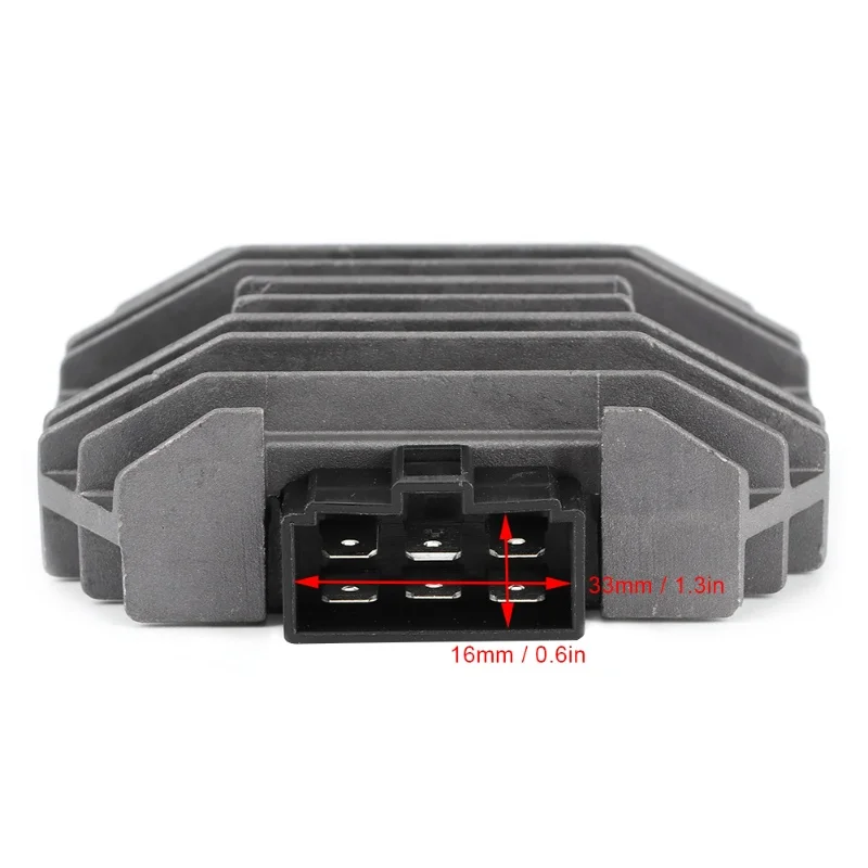 6Pin Rectifier Aluminium Alloy  Regulator Fit For Kawasaki ZZR600 ZX600D 1990-1992 view 2