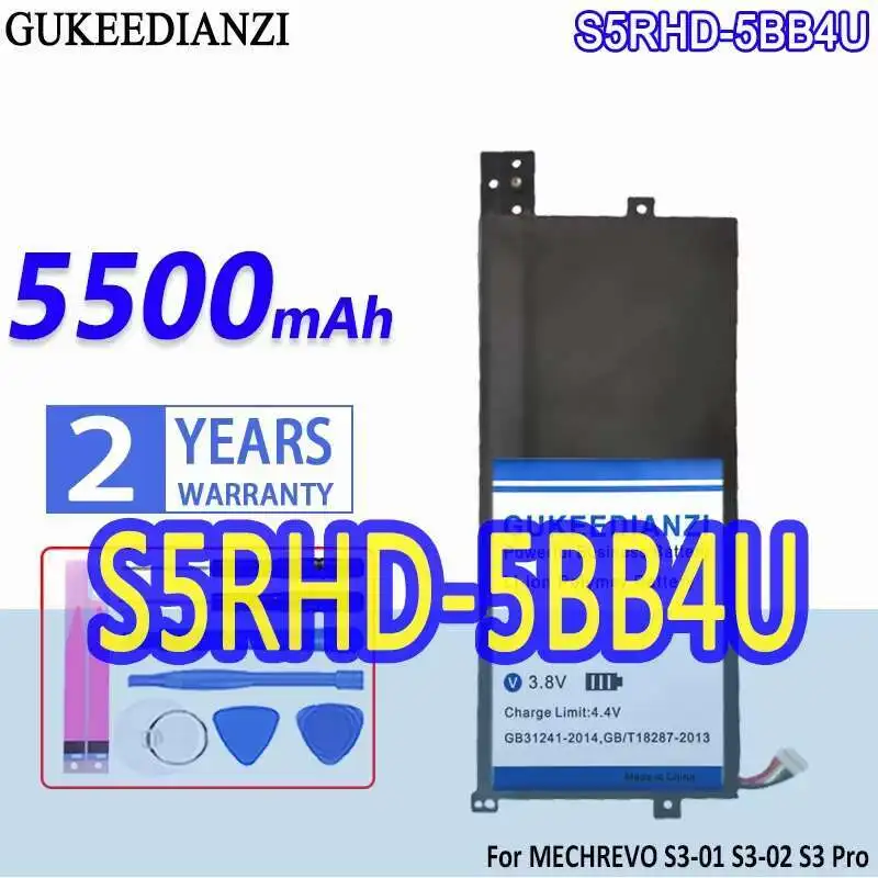 

Laptop Battery 5500Mah For Mechrevo S3-01 S3-02 S3 Pro S5R S5R-5BB4U S5RHD-5BB4U Series