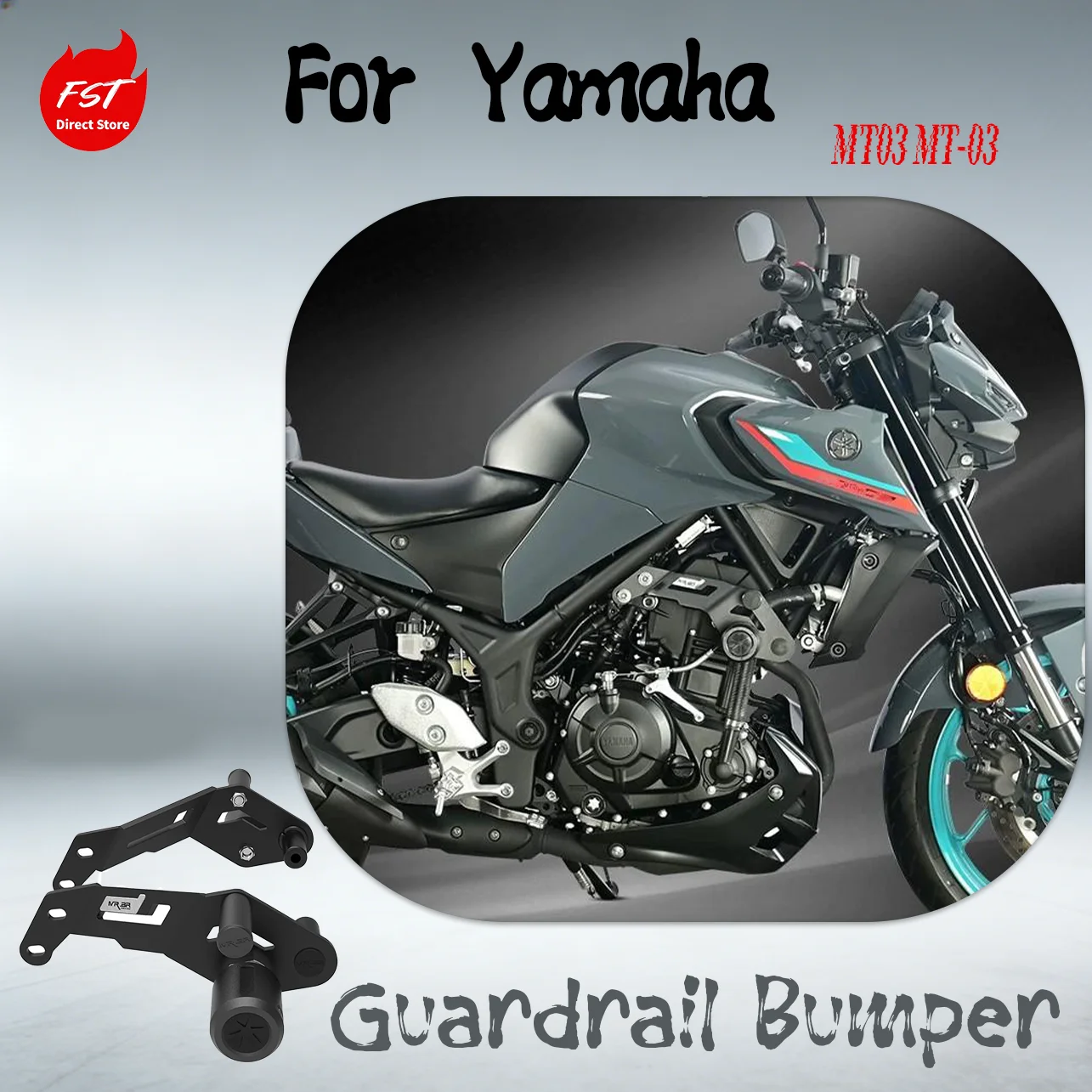 

Crash Bars Racing Bumper Anti-Fall Sliders Engine Guard Protector for Yamaha MT03 MT-03 Motorcycle Modified Accessories