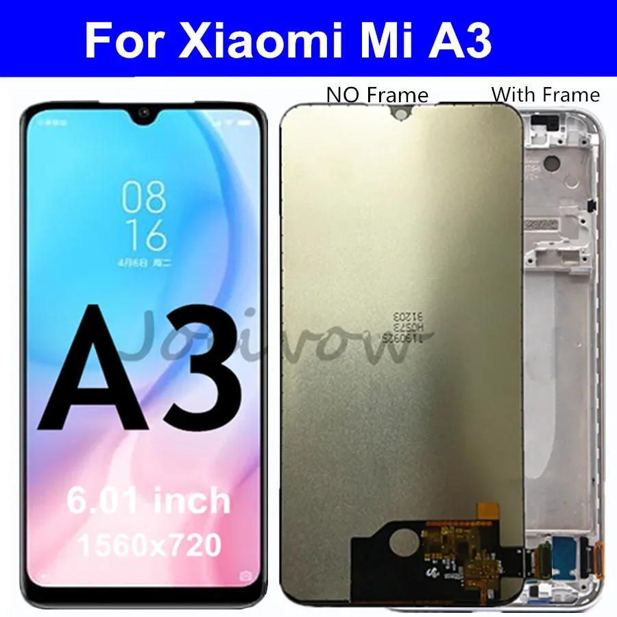 

Для Xiaomi Mi A3 ЖК-дисплей, сенсорная панель, дигитайзер экрана в сборе, замена для Xiaomi MiA3 LCD M1906F9SH M1906F9SI