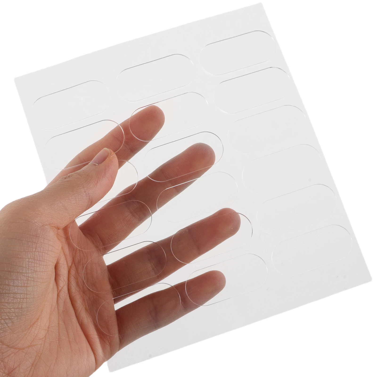 

6 Sheets Double Sided Adhesive Stickers Electric Vehicle Helmets Motorcycle Decoration Removable Transparent Strong Bond Glue