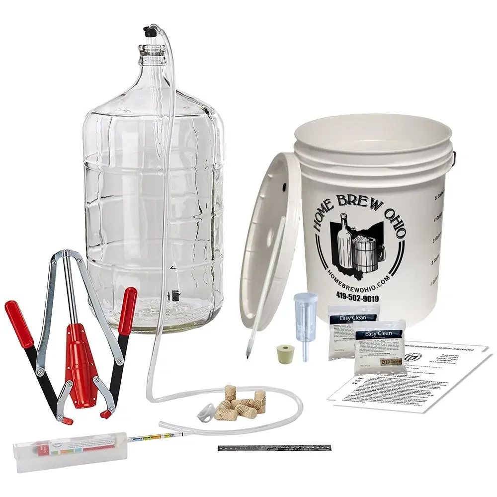 Kit de equipo para hacer vino premium: con Auto-Syphon