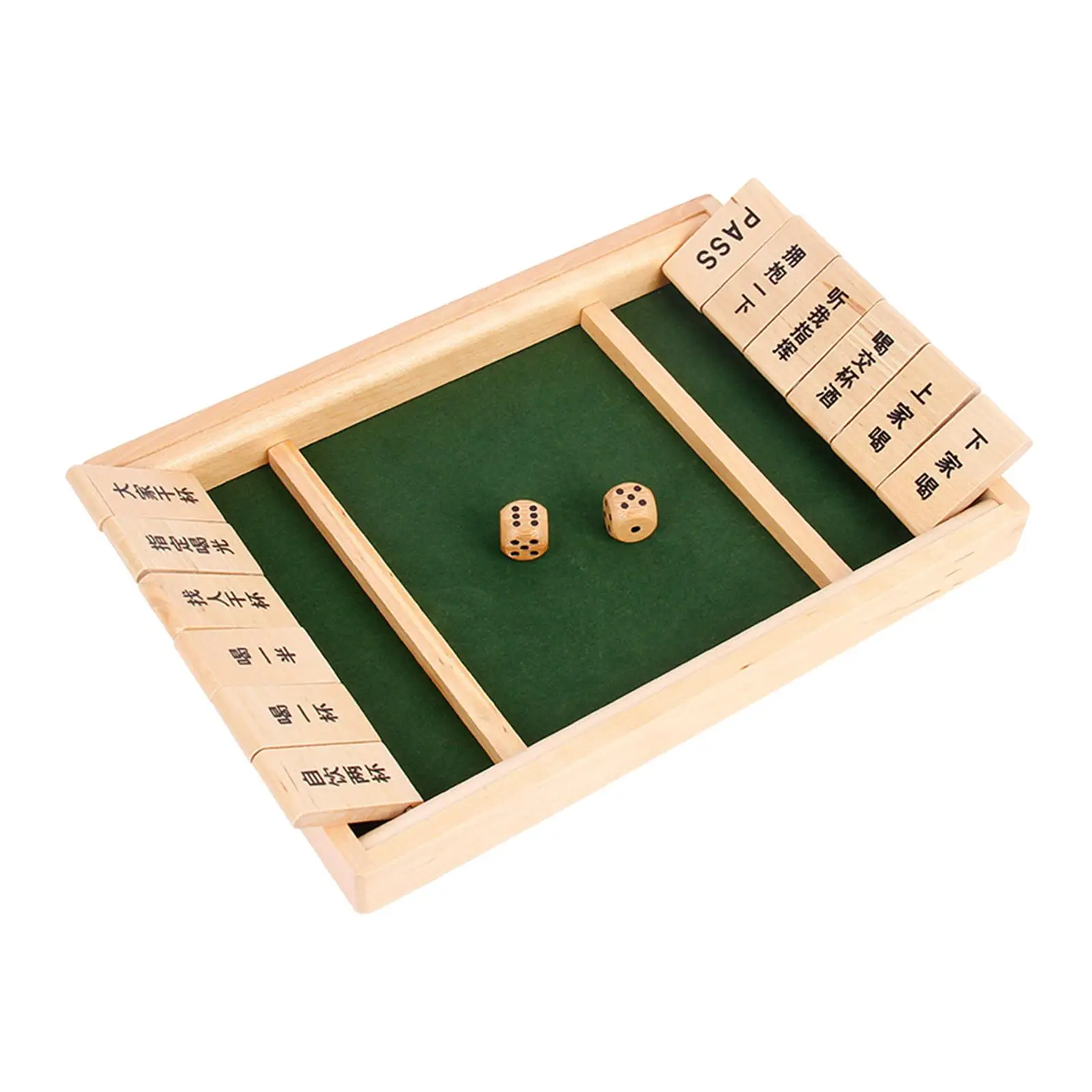 

Shut the Box Wooden Close The Box Game Family Traditional Classic Toy for Home Gathering Party Board Game Props