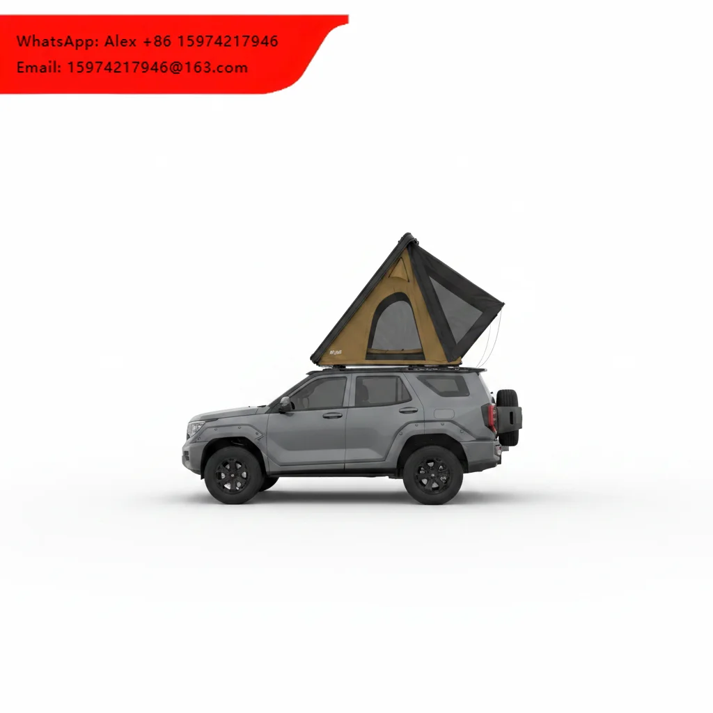 Aluminum Alloy Hard Shell Helicopter Roof Tent Oxford Full-Automatic Folding Quick Opening Four-Season Waterproof