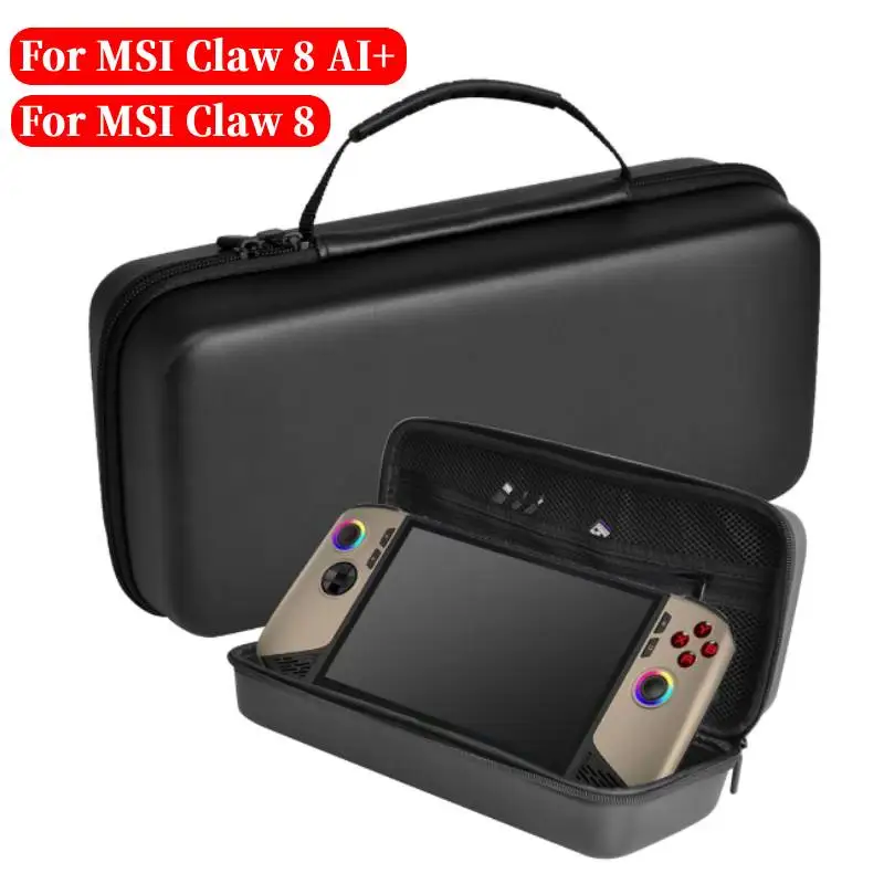

Жесткая портативная защитная сумка из ЭВА для игровой консоли MSI Claw 8, защитный дорожный чехол для хранения, сумка на молнии для переноски MSI Claw 8 AI+