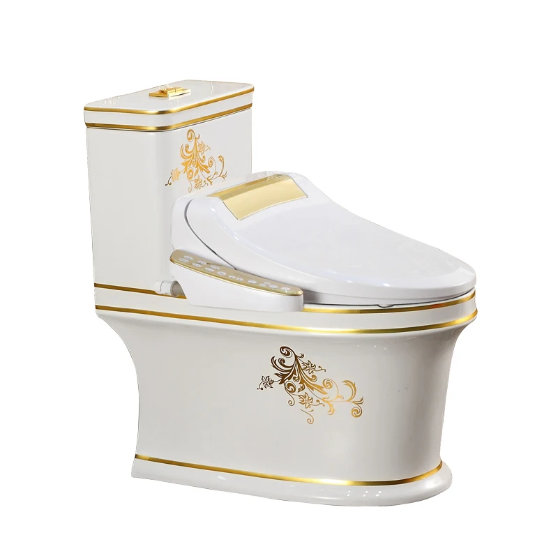 European style toilet gold intelligent water-saving toilet cover instant hot toilet cover body cleaner fully automatic