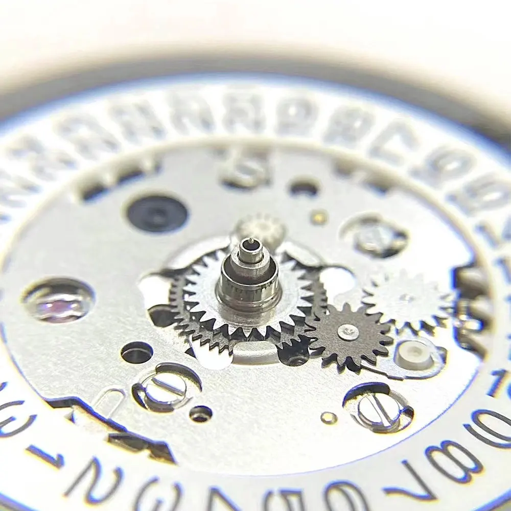 حركة GMT يابانية أصلية مع غسالة اتصال ، أجزاء جذعية احتياطية ، أسود وأبيض ، تاج قرص في ، من من nj od mh34a ، أصلية