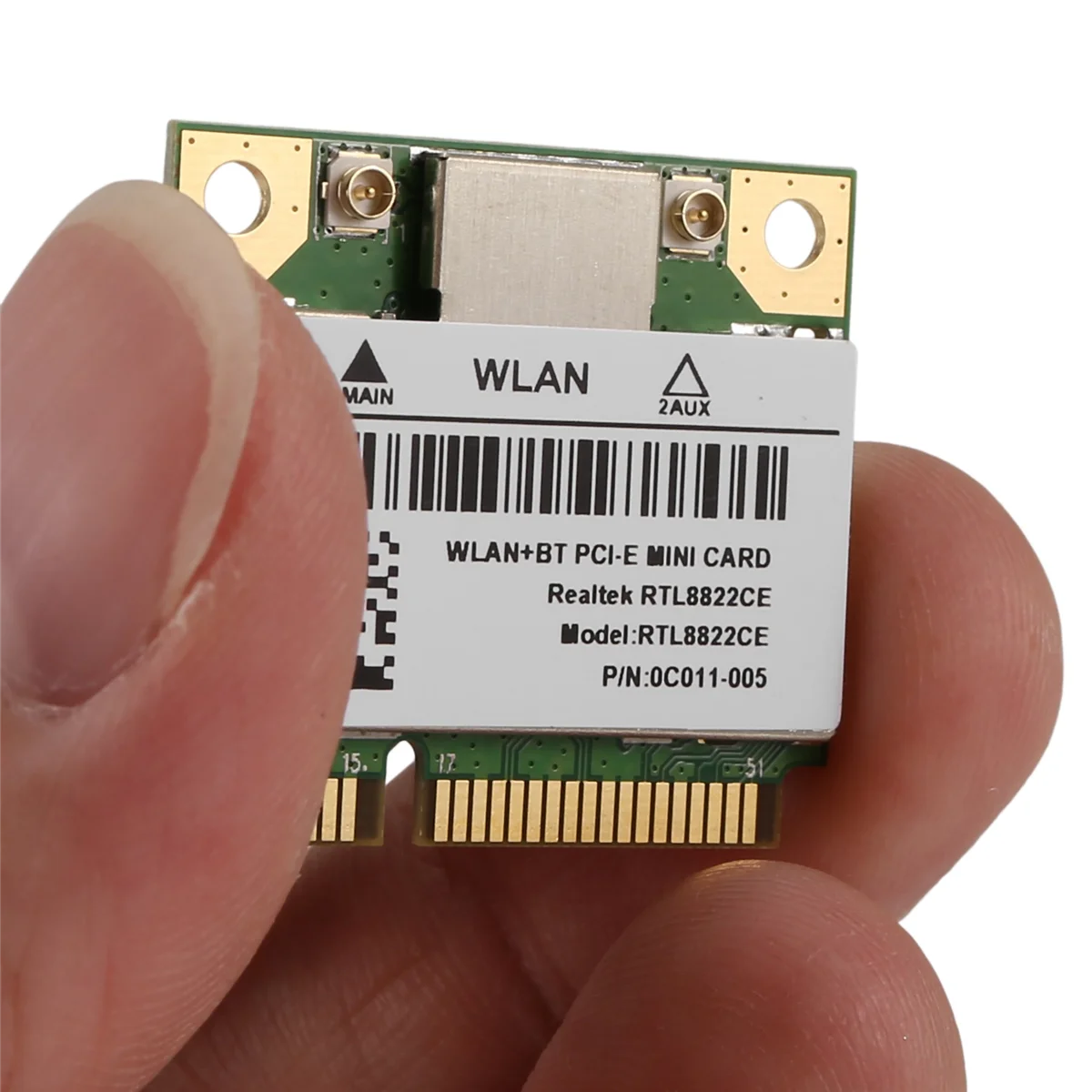 A25U RTL8822CE 1200Mbps 2.4G/5Ghz 802.11AC واي فاي بطاقة شبكة صغيرة PCIe بلوتوث 5.0 دعم الكمبيوتر المحمول/الكمبيوتر ويندوز 10/11