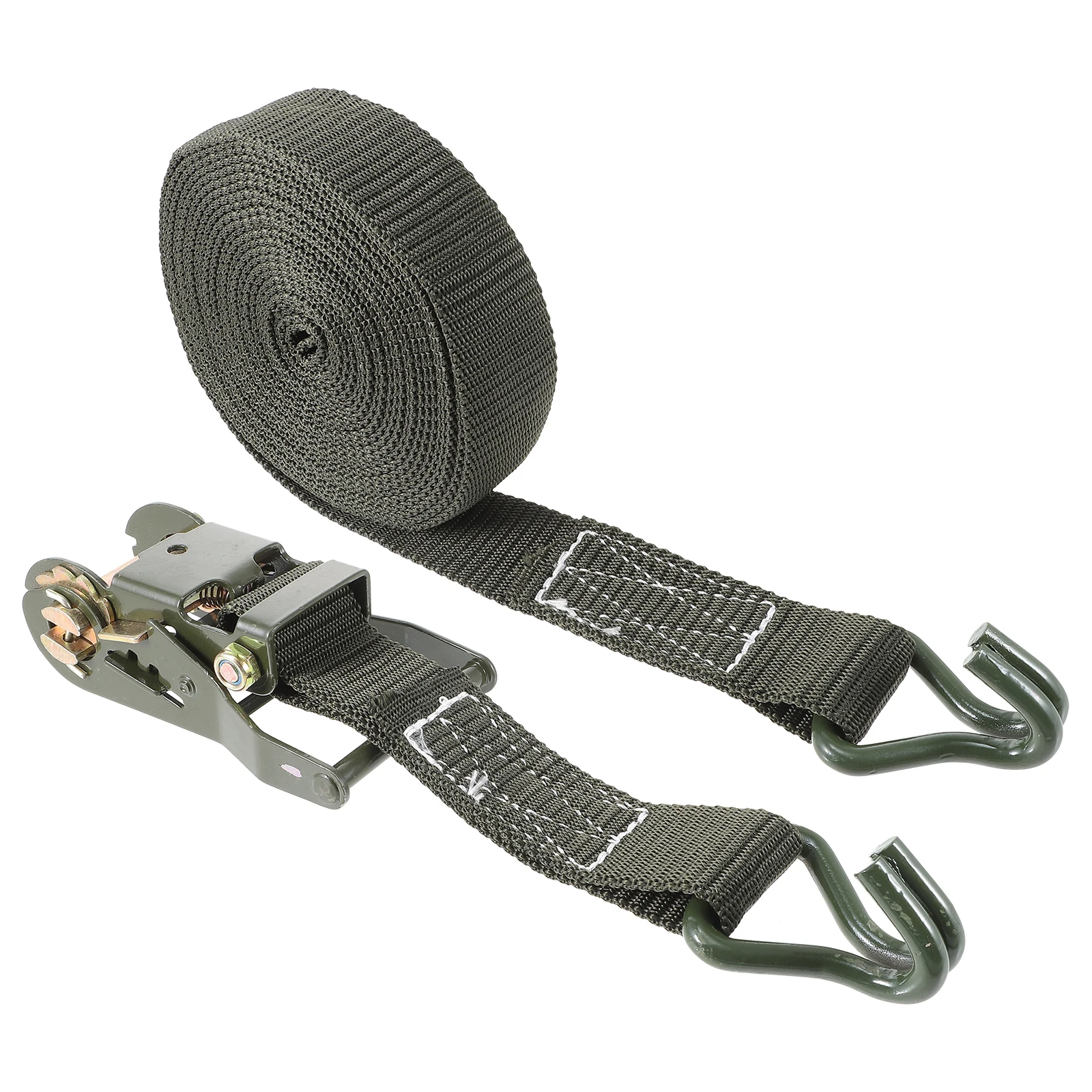 

Polyester Webbing Ratchet Strap Heavy Duty Tie Down Straps for Trucks Compact Portable Storage Strong Capacity Cargo Motorcycle