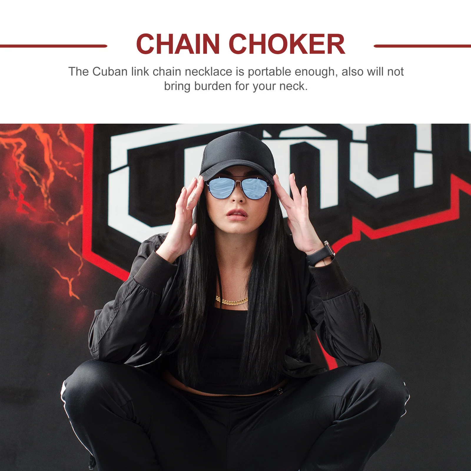 

Stainless Steel Gold Cuban Link Chain Necklace Men Fashion Jewelry Comfortable Smooth Surface Graduation Birthday Gift