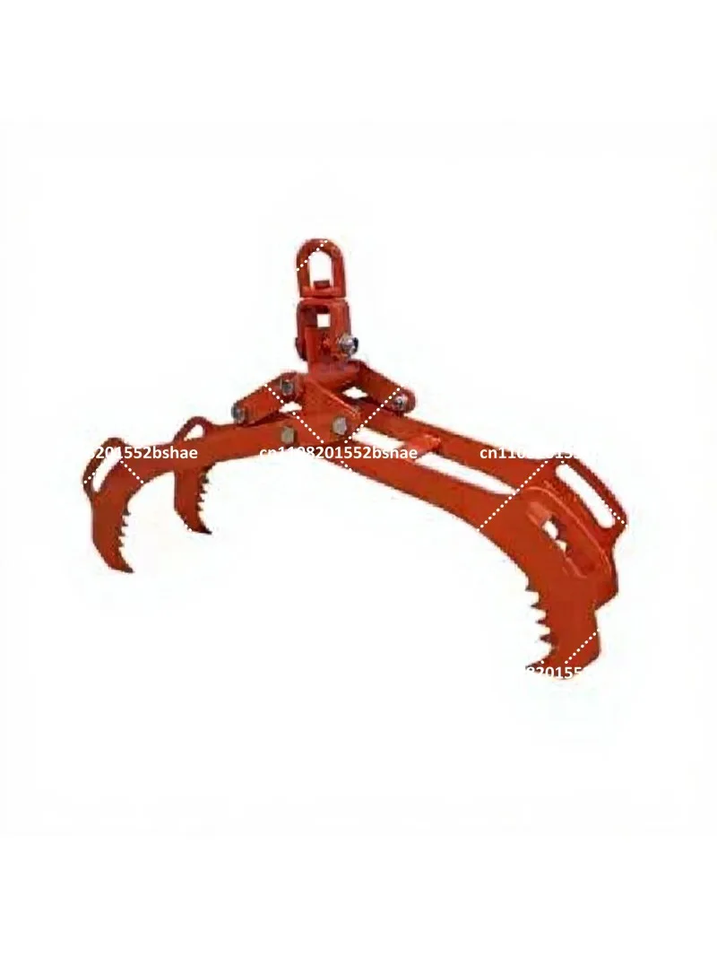 Anti-slip hook Log lifting pliers 4 claw heavy lift tree gripper tree lifting hook rotary cutting device Wood lifting device