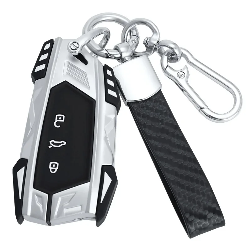 Car Key Case Cover For VW Volkswagen Golf 8 MK8 ID.3 ID.4 For Skoda Octavia A8 Seat Leon MK4 Cupra Formentor Tarraco Accessories